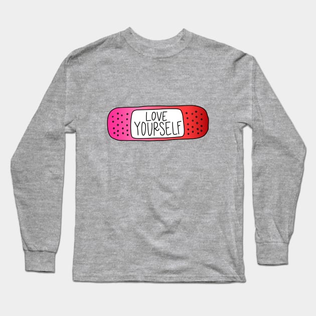 Love Yourself - Pink Long Sleeve T-Shirt by Nia Patterson Designs